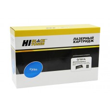 Совместимый картридж Hi-Black HB-Q7581A для HP CLJ 3800/CP3505/Canon MF8450, Восстановленный, C, 6K