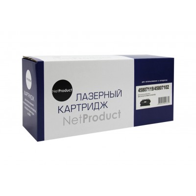 Тонер-картридж NetProduct (N-45807119/45807102) для OKI B412/432/512/MB472/492/562, 3K