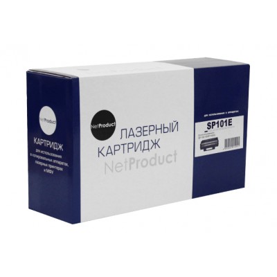 Совместимый картридж NetProduct N-SP101E для Ricoh Aficio SP 100/100SF/100SU, 1,2K