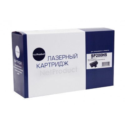 Совместимый картридж NetProduct N-SP200HS для Ricoh Aficio SP200N/SP202SN/SP203SFN, 2,6K