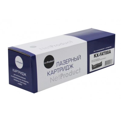 Тонер-картридж NetProduct (N-KX-FAT88A) для Panasonic KX-FL401/402/403/FLC411/412/413, 2K