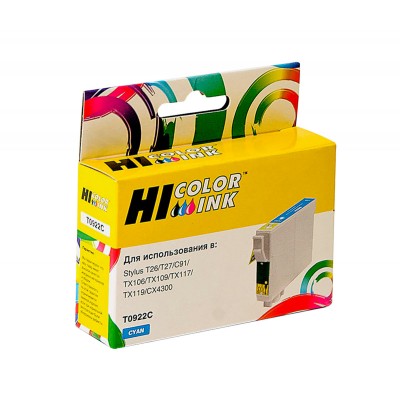 Совместимый картридж Hi-Black HB-T0922 для Epson Stylus C91/CX4300/T26/TX106/109, C