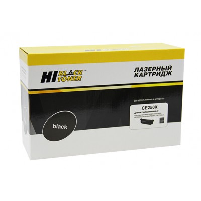 Совместимый картридж Hi-Black HB-CE250X для HP CLJ CP3525/CM3530, Восстановленный, Bk, 10,5K