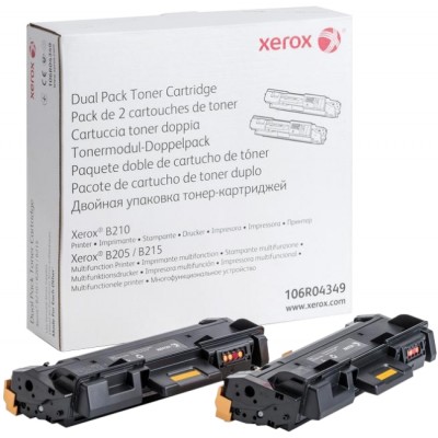 Тонер-картридж XEROX B205/B210/B215, 3КХ2шт (О) 106R04349