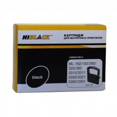 Совместимый картридж Hi-Black для Oki Microline 182/320/192/193/321/390/3310/3311/3320, Bk, б/шва,1,6м