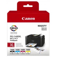 Набор картриджей PGI-1400XL BK/C/M/Y EMB MULTI для Canon MAXIFY МВ2040 и МВ2340 (О) 9185B004