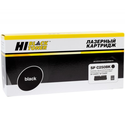 Совместимый картридж Hi-Black HB-SPC250Bk для Ricoh Aficio SP C250DN/C250SF/C260/C260/C261SF, Bk, 2K