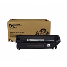 Совместимый картридж GP-Q2612A/FX-10/703 №12A для принтеров HP LaserJet M1005/1010/1012/1015/1018/1020/1022/M1319/3015/3020/3030/3050/3052/3055/M1319f/3050z/1022n/1022nw/Canon PC-D440/PC-D450/FAX-L100/FAX-L120/i-SENSYS FAX-L140/FAX-L160/MF4010/MF4018/MF41