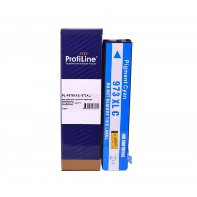 Струйный картридж PL-F6T81AE (№973XL) для принтеров HP PageWide Pro 452/477/P55250/P57750 с чернилами на пигментной основе Cyan 85,5 мл ProfiLine