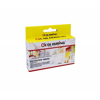 Струйный картридж CG-CD974AE (№920XL) для принтеров HP OfficeJet-6000/6500/7000/7500 с чернилами на водной основе Yellow 8 мл Colouring